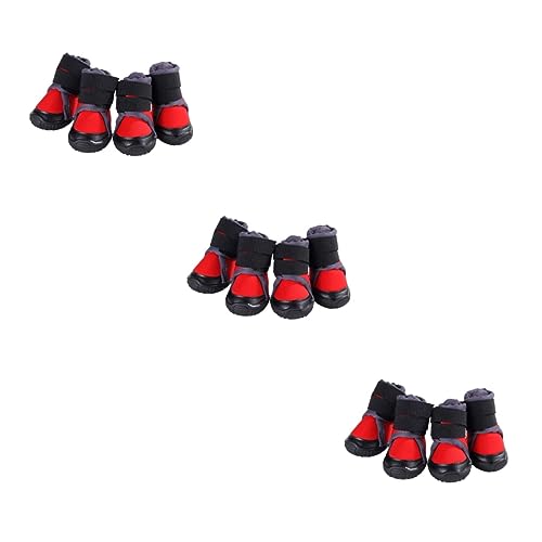 Kisangel 12 STK Haustierschuhe Hund warme Schuhe sportliche Outdoor-Schuhe Winterschuhe für Hunde hundeschuhe Haustierzubehör Outdoor-Schuhe für Hunde Outdoor-Schuhe für Haustiere kleine von Kisangel