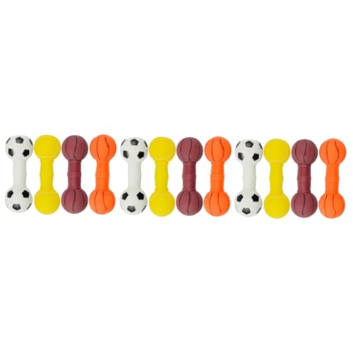 Kisangel 12 STK Hundespielzeug Welpe Quietscher Interactive Dog Toys knete Spielzeug Hundebälle Mundreinigungsspielzeug für Hunde Zahnpflegespielzeug für Hunde Bissfest Klangspielzeug Vinyl von Kisangel