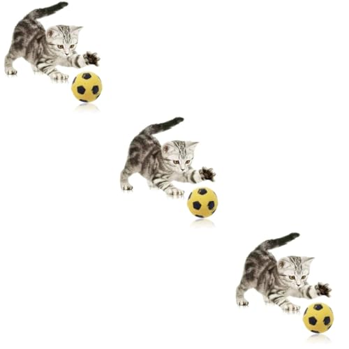 Kisangel 12 STK Spielzeug für Haustiere petplay Katzen Spielzeug Spielbälle spielsachen für Katzen Katzenspielzeug Fußballspielzeug Spielzeuge Spielzeugbälle für Katzen die Katze Schwamm von Kisangel