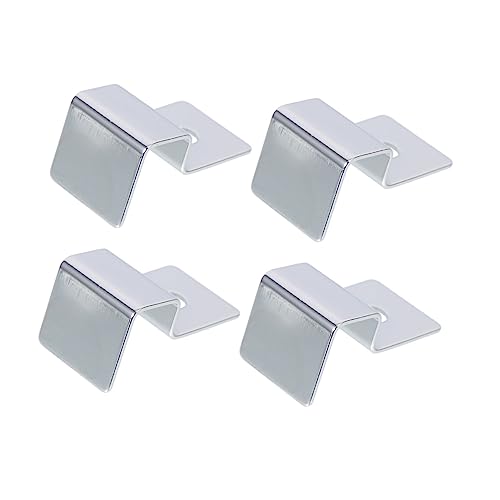 Kisangel 12 STK Tragrahmen Deckelhalterklemmen Aquarienteiler Saugnapf-Clips 75-gallonen-Aquarium Trennwand Für Aquarien Randloser Tank Rostfreier Stahl Glas Halterung von Kisangel