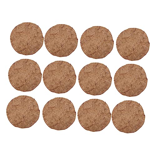 Kisangel Zucht Pad 12pcs Vogelnest Matte Gras Vogel Eier Matte Nest Zubehör Vogel Becken Kokospalme Quick Dry von Kisangel