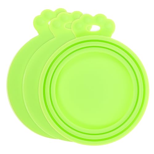 Kisangel 15 STK Silikondeckel Für Dosen Getränkedose Abdecken Universelle Behälterabdeckung Abdeckungen Für Gewürzbecher Hundefutterdeckel Für Dosenfutter Dosendeckel Kieselgel Light Green von Kisangel