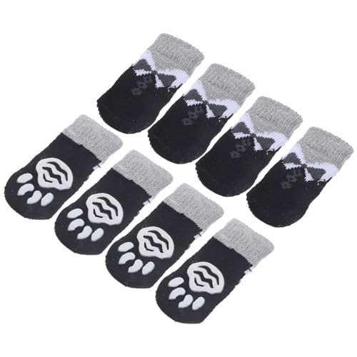 Kisangel 2 Sets Hundesocken in Hervorragender Verarbeitung rutschfeste Strümpfe Kreatives Design Für Die Pfotenpflege Von Haustieren 8 Stück X 2 von Kisangel