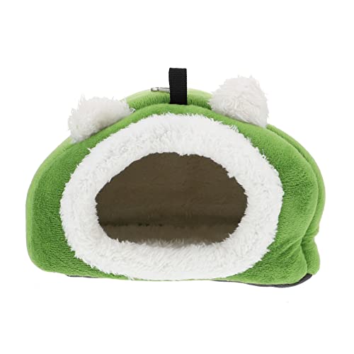 Kisangel 1Stk Baumwollnest für Haustiere Käfig Plüsch -Figurenspielzeug Kaninchen Tipi Koje Heu kanninchenhäuser kaninchenhäuser Hamsterhausbett Hamster warmes Nest SHU Fussel Green von Kisangel