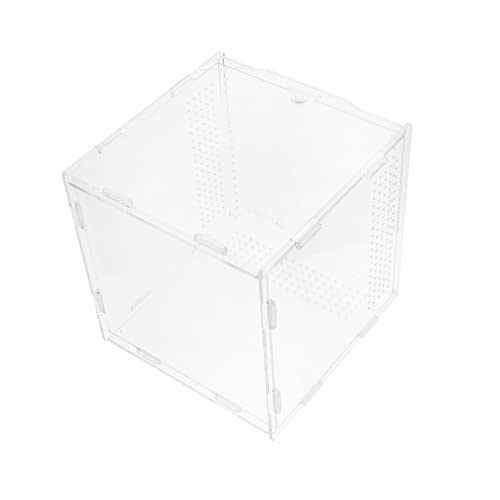 Kisangel 1Stk Futterbox für Reptilien Terrarien Mini-Haustier Brutbehälter füttern Aufbewahrungsnest für Reptilien Critter Box Terrarium nebler Heimtierbedarf Reptilienterrarium Acryl von Kisangel