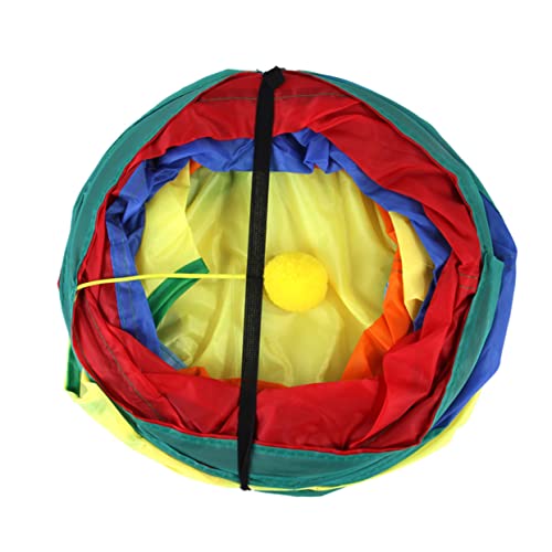 Kisangel 1Stk Katzenrassel Papier Tunnel katzenzelt cat Tent Katze höhle Space Saver spielsachen für Katzen katzenkugel die Katze Spielzeug Katze spielt Katzentunnel Polyester Baumwolle von Kisangel