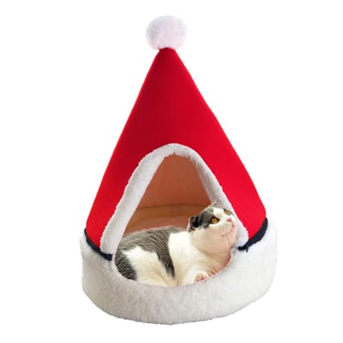 Kisangel 1pc Nest Weihnachtsbaum Hundebett Katzenzelt Haustiernest Matte Für Hunde Und Katzen Zufällige Farbe von Kisangel