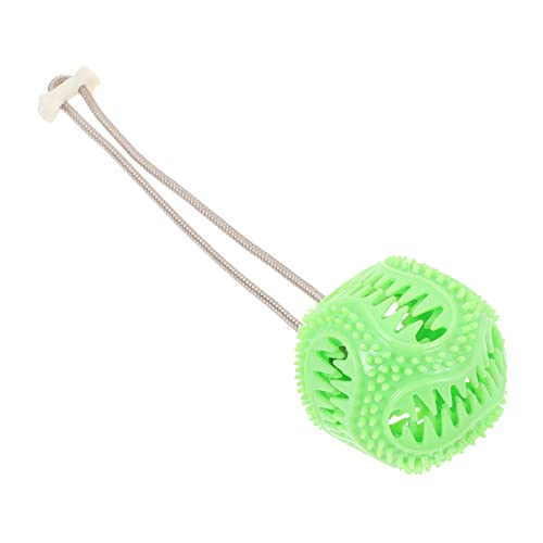 Kisangel 1Stk Zahnbürste Hundewerfer-Werfer Hundeleckerlis für Welpen Hund kaut Hündchen Interactive Dog Toys chew Toy Nahrungsfütterungsball Energiereduzierer für Hunde Green von Kisangel