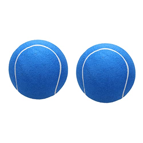 Kisangel 2 STK Großer Tennisball Hundespielzeug Riesiger Tennisball Für Hunde Quietschende Tennisbälle Haustier Interaktives Spielzeug Hund Jumbo-Tennisball Aufblasbar Haustierzubehör Kind von Kisangel