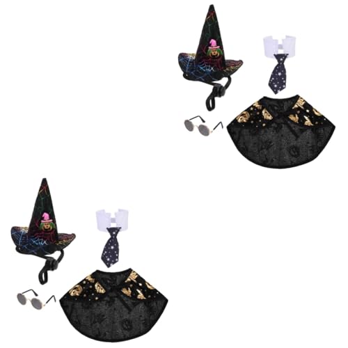 Kisangel 2 Sätze Halloween-Mantel Massageroller für Hunde Hündchen verkleiden Katzenumhänge Cosplay tierkostüme Tier kostüme Partygeschenke für Haustiere Halloween-Haustierkostüm Polyester von Kisangel