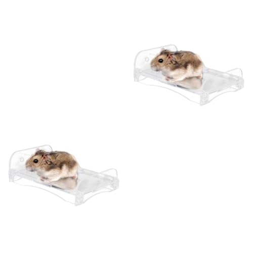 Kisangel 2 STK Kühlplatte aus Acryl Kaninchen-Kühlkissen Spielzeugtiere Kühlmatte für Tiere Haustier-Kühlplatte Spielzeug-Haustiere Hamster Sommer Hamster Coole Platte Kaninchen Kühlplatte von Kisangel