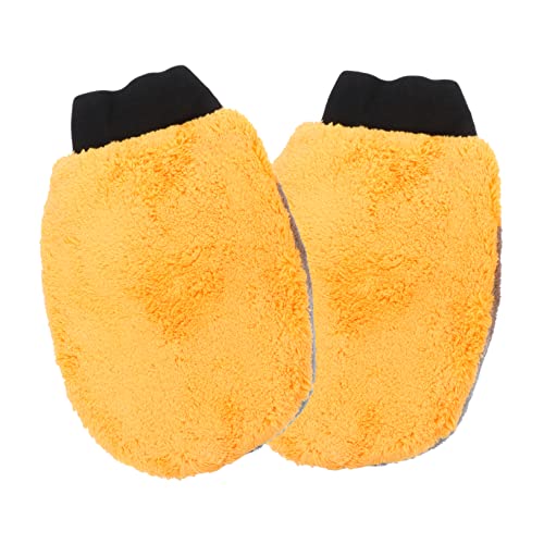 Kisangel 2 Stück Hamster Handschuhe Korallenvlies Handschuhe Haustier Duschhandschuhe Kleintiere Handling Handschuhe Tier Handling Handschuhe Hamster Badehandschuhe Igelzubehör von Kisangel