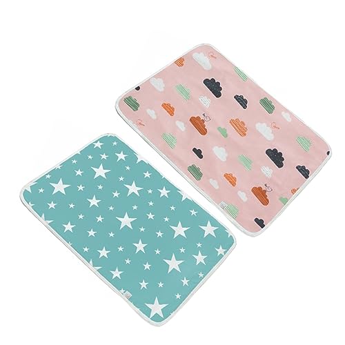 Kisangel 2 Stück Haustier PIPI Matte Kaninchen Pads Kleine Tiere Käfig Einlage Wiederverwendbare Matten Pads Haustier PIPI Pads Haustier Käfig Einlage Käfig Pad Haustier Käfig von Kisangel