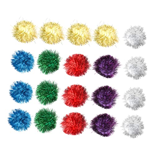 Kisangel 20 STK Glitzerkugeln Sensorische Wassermatte Für Katzen Katzennäpfe Katzenspulenspielzeug Katzenspielzeug Mit Federn Wassersensorische Spielmatte Für Katzen Katzenrätsel Kaschmir von Kisangel