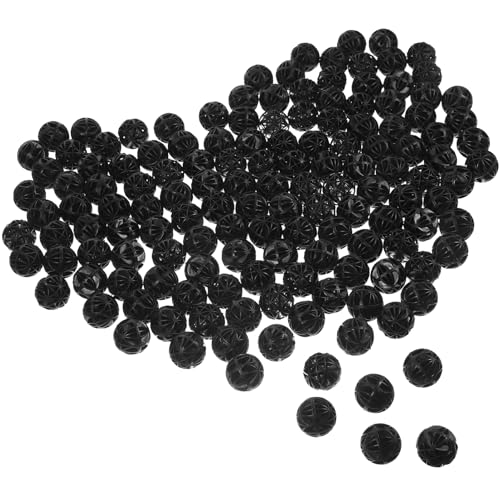 Kisangel 200St Bio Balls Filtermedien Aquarium Fischfilter Luft Zubehör für Aquarien Panzer Wasserfilter Bio-Balls Bio-Filtermaterial für Aquarien Bio-Kugeln Biokugeln für Aquarien Black von Kisangel