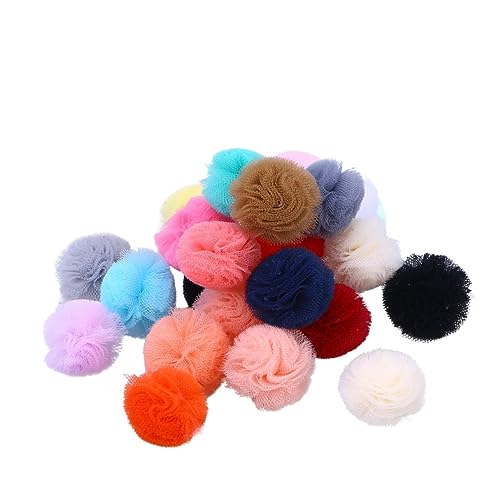 Kisangel 24St Welpenhaarband Haarschmuck elastisches Haarband für Haustiere Haarknoten für Haustier Tierhaarband Hundehaarband Koreanische Version Mesh-Ball Kind von Kisangel