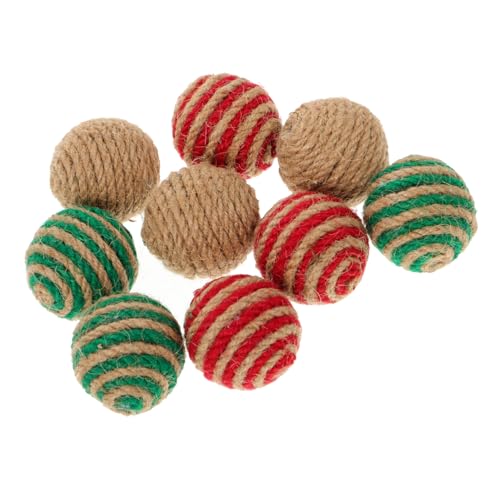 Kisangel 27 STK weihnachtstierbedarf interaktives katzenspielzeug Interactive cat Toy Katze spielt Ball Spielzeuge lustiger Ball für Katzen Ballspielzeug für Katze singen von Kisangel