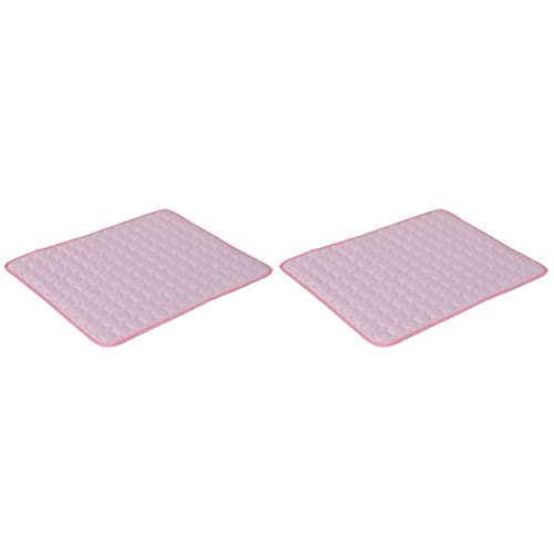 Kisangel 2 Stücke Hund Zubehör Pet Pad Haustier Matte Für Kühlen Atmungsaktiv Einfach Zu Verstauen von Kisangel