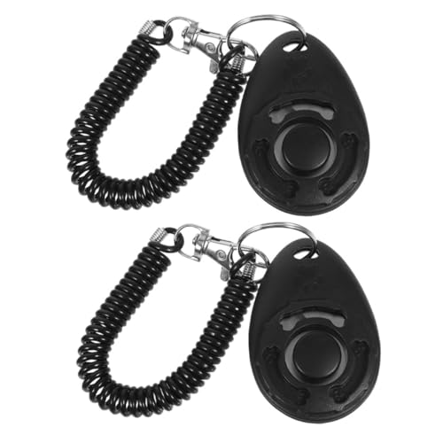 Kisangel 2St Klicker für Haustiertraining Clicker für das Training von Haustieren Hundetrainingszubehör Clicker für Hunde Hundeklicker Hunde-Dinner-Clicker Haustierklicker Abs Black von Kisangel