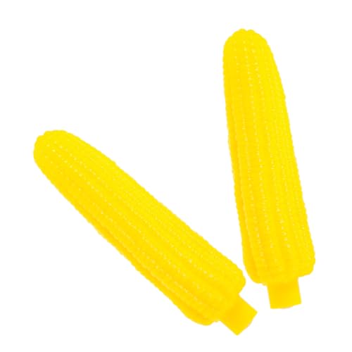 Kisangel 2St Klingendes Maisspielzeug für Katzen für welpen Corn Haustier Pet seltsames chinesischer Snack matschig Vinyl Yellow von Kisangel