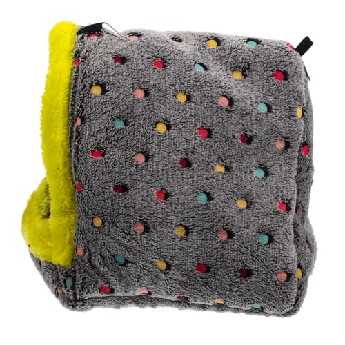 Kisangel 2St Papageiennest aus Baumwolle Hamster warmes Nest weiche Hasenhöhle Vogelkäfig hamsterbett kuschelhöhle tierbett Schlafsack Chinchilla-Accessoire Hamster nach Hause Plüsch Coffee von Kisangel