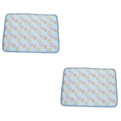 Kisangel 2St Sommer Haustier zwinger EIS-Seide-EIS-Pad Sitzpolster Kissensitz Cooling Blanket kühlungsdecke Haustier kühle Unterlage selbstkühlende Haustierdecke kalt Cooles Pad Sitzkissen von Kisangel