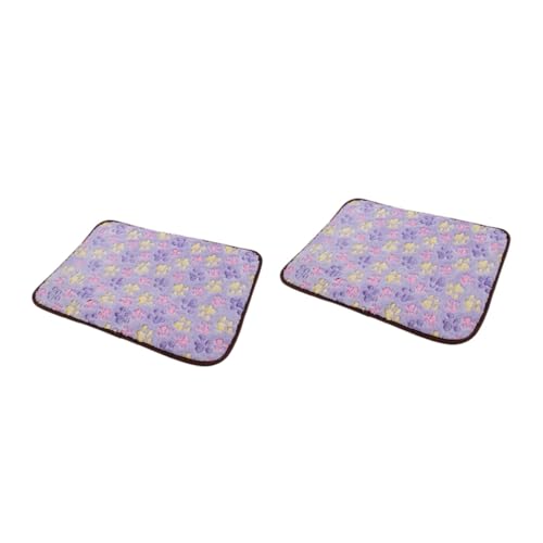 Kisangel 2St Sommer kühlmatte lila Mehrfarbig Kühlmatte für Hunde Bodenfilter haustierbett pet Bed dogbed Haustier-Sommermatte Hund Sommermatte doppelseitig Sommer pad Sitzkissen Violett von Kisangel