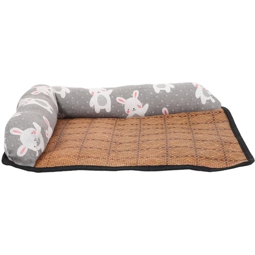 Kisangel 2St Sommermatte Hund Sommer pad Haustierbett hundebox pad Kissen Hundeunterlagen Hundebett Haustier rutschfeste Matte Kühlnest für Hunde Bissfest Haustierzubehör Katzenmatte Rattan von Kisangel