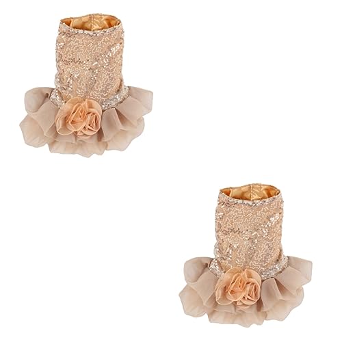 Kisangel 2stücke Stylisches Hundekleid Für Hochzeiten Goldene Festtagsmode Für Kleine Hunde Pet Formal Dress Für Besondere Anlässe Und Fotoshootings Kisangel 2stücke Stylisches Hundekleid Für Hochzeiten Goldene Festtagsmode Für Kleine Hunde Pet Formal Dress Für Besondere Anlässe Und Fotoshootings von Kisangel