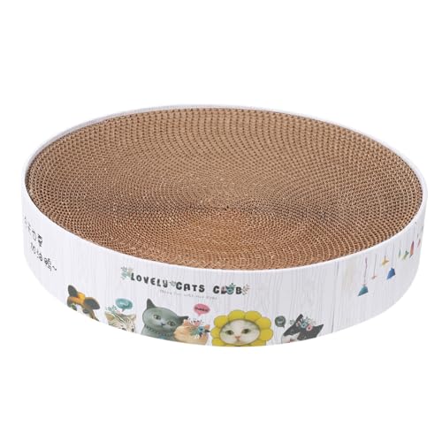 Kisangel 2St kratzbaum für Katzen Kätzchenspielzeug Katzenkratzer Katze kratzmatte katzenkratzmatte Spielzeuge Katzenbedarf Rundes Kratzbrett für Katzen Haustier Wellpapier Katzennest von Kisangel