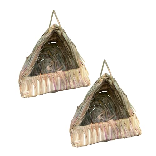 Kisangel 2stücke Handgefertigte Vogelnester Aus Naturgras Hängende Nistkästen Mit Großer Öffnung Für Sittiche Und Brutzeit-Accessoires Für Kleine Und Große Vögel Im Käfig Oder Kisangel 2stücke Handgefertigte Vogelnester Aus Naturgras Hängende Nistkästen Mit Großer Öffnung Für Sittiche Und Brutzeit-Accessoires Für Kleine Und Große Vögel Im Käfig Oder von Kisangel