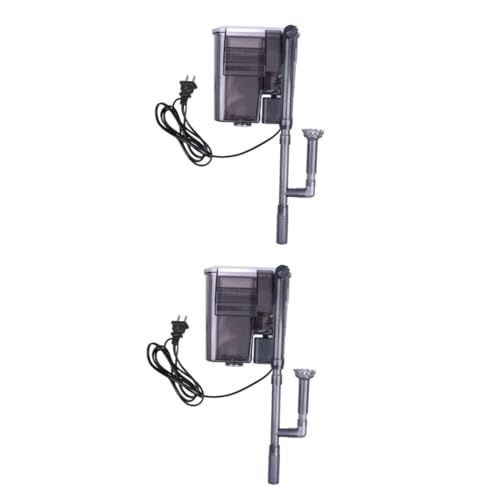 Kisangel 2st Aquarium Auf Filter Kleines Aquarium Tauchwasserpumpe Wasserfallfiltersystem Interner Kanisterfilter Powerfilter Für Aquarien Wasserfall-tauchfilter Schwamm Niedergang Netzteil von Kisangel