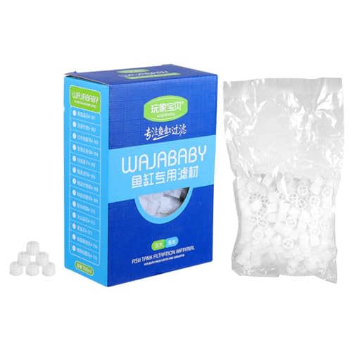 Kisangel 2St Filtermaterial Fischglasfilter Aquarienkugeln aufzuchtfutter Fische wasserreiniger Sieb Filtermedien für Fischteiche Aquarienfilter Aquarium Bio-Ball Ausrüstung Plastik Weiß von Kisangel