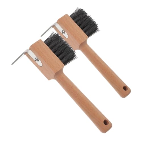 Kisangel 2st Hufeisenhakenbürste Haken Für Haustiere Clip-brosche Landwirtschaftliche Werkzeuge Accessoires Broschen Haken Mit Fragezeichen Revers Broschen Hufhacke Beige Plastik von Kisangel