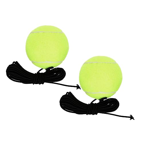 Kisangel 2st Seiltennis Tennis Selbst Üben Selbsttrainingsgerät Für Tennisübungen Tennis- Trainingstrainer Rebounder Ball Trainer Set Tennisbälle Twistball Individuell Sport Mit Linie Gummi von Kisangel