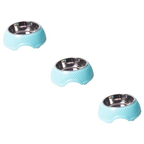 Kisangel 3 STK Futternapf für Haustiere pet Supplies Easy putz näpfe Katzen katzenschüssel Hunde schüssel cat Bowl dasaquinnfür Katzen Cosaquin-Hunde Hundenapf Hundefutter Haustiernapf Blue von Kisangel