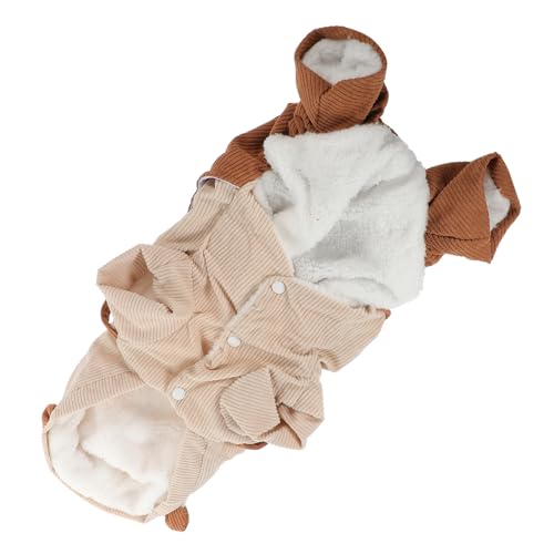 Kisangel 3 STK Haustierkleidung kleine Hunde-Outfits Kleider für den Winter Hundeweste Plüsch Welpe Haustierbekleidung Cord Haustierbekleidung Hunde Französischer Hund zweibeinige Kleidung von Kisangel