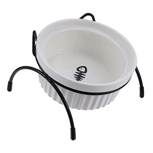 Kisangel 3 STK Haustiernapf pet Feeder pet Bowl Katzenfutternäpfe Keramik Welpennäpfe Katzennäpfe Katzennapf Katzenschüssel Keramik Wasserzufuhr und Halterung Halswirbelsäule von Kisangel