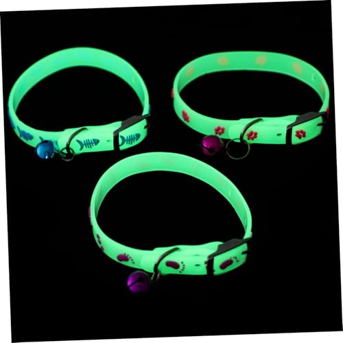 Kisangel 3 Stück Fluoreszierendes Haustierhalsband Teiliges mit Glöckchen Kleine Hundehalsbänder Nachtleuchtend Lost Komfortabel Hautfreundlich Geeignet für Katzen und Zufällige Farbe Kisangel 3 Stück Fluoreszierendes Haustierhalsband Teiliges mit Glöckchen Kleine Hundehalsbänder Nachtleuchtend Lost Komfortabel Hautfreundlich Geeignet für Katzen und Zufällige Farbe von Kisangel