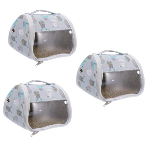 Kisangel 3 Stück Haustier Tasche Haustier Auslauftasche Hamster Tasche Hamster Reisetasche Igel Reisetasche Eichhörnchen Reisetasche Rennmaus Tragetasche Haustier Tragetasche von Kisangel