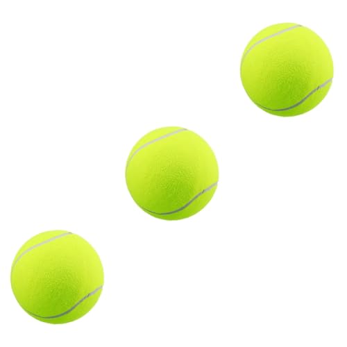 Kisangel 3 Stück Haustier Tennisball Aufblasbare Tennisbälle Tennisball Dekorationen Haustier Ball Spielzeug Große Tennisbälle Großer Aufblasbarer Tennisball Aufblasbare Sportbälle von Kisangel