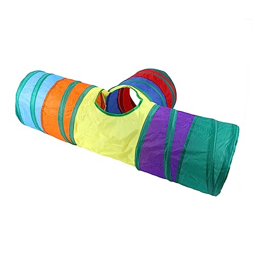 Kisangel 3 STK Katzenrassel Papier Tunnel katzenzelt cat Tent cat cave katzenbälle katzenkugel cat Tunnel Haustier Katze Katzenspielzeug Lauf Bohren Katzentunnel Polyester Baumwolle von Kisangel