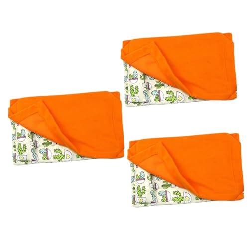 Kisangel 3St Bettdecke aus warme Überwurfdecke meerschweinchen Kissen Leopardenbettwäsche Warmer Schlafsack kuschelhöhle haustierbett warmes Rattenkissen Heimtierbedarf Stoff von Kisangel