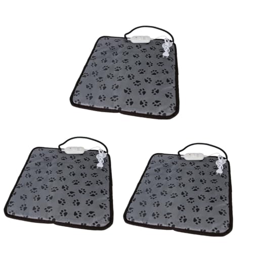 Kisangel 3St Hund heizkissen pet Heating pad Heizkissen für Haustiere Fußabdruck Heizunterlage für Haustiere Heizmatte für Haustiere Haustier wärmer wasserdicht Hundeunterlage von Kisangel