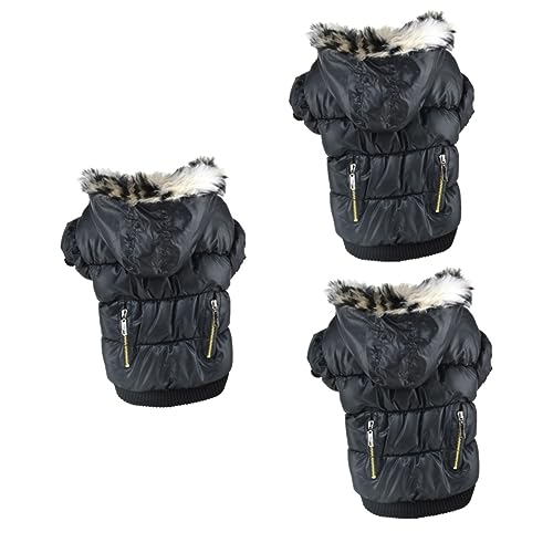 Kisangel 3St Partykleidung für Haustiere Hund bei kaltem Wetter Kleider für den Winter hundemantel Dog Raincoat Haustier-Partykostüm Winterkleidung für Haustiere Haustier Hund Wintermantel von Kisangel