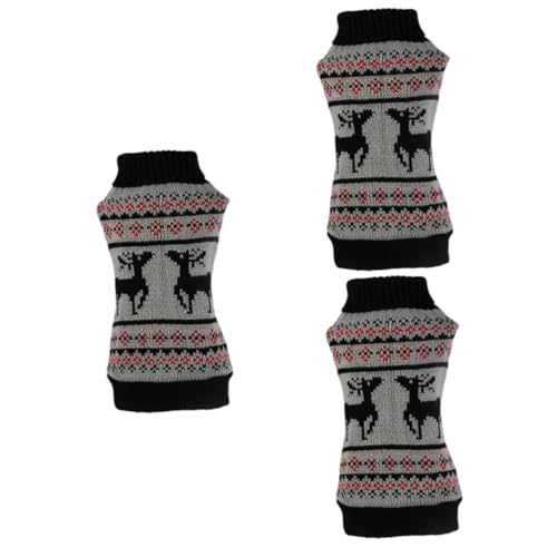 Kisangel 3St Party-Hundetuch Tier kostü tierkostü swor Hundepullover für kleine Hunde modische hundekleidung Kleider Weihnachtspullover Haustierkleidung Haustier-Partykostü warm halten von Kisangel