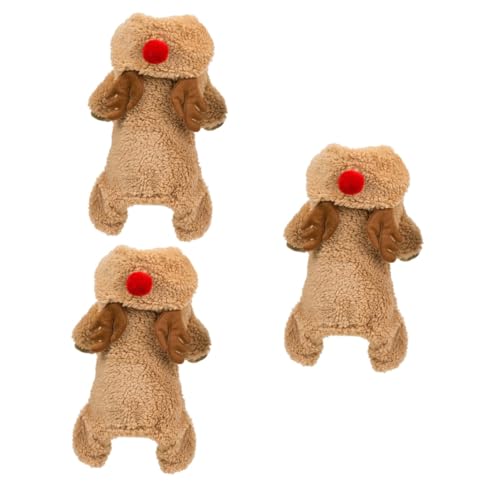 Kisangel 3St Party-Hundetuch tatsächl joggingleine teddybären tweddy Winterbekleidung Weihnachtskostüm für Hunde Kleider Hundemantel Hundekleidung -Hund kleine und mittelgroße Hunde von Kisangel