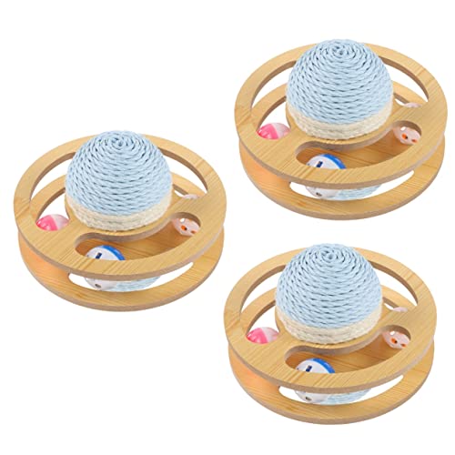 Kisangel 3St Sisal-Plattenspieler-Spielzeug interaktives katzenspielzeug Interactive cat Toy Katzenkratzer für den Haushalt Katze übung Spielzeug Spielzeuge Schaber Katzenkratzer im Zimmer von Kisangel