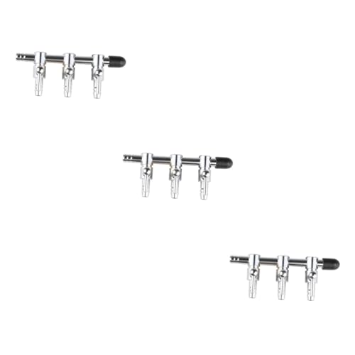Kisangel Aquarium Airline Splitter 3st Strömungshebel Der Luftpumpe Luftpumpenhebel Edelstahl Durchflusshebel Für Aquarienluftpumpe Splitter Gewidmet Air Valve Splitter von Kisangel