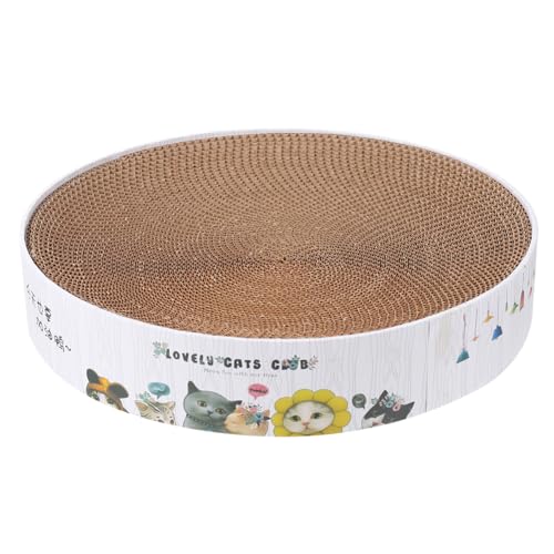 Kisangel 3St kratzbaum für Katzen runder Katzenkratzer Kratzbretter für Kätzchen Katze kratzmatte katzenkratzmatte Spielzeuge Katzenkratzbrett aus Wellpappe Haustier Katze Kratzbrett runden von Kisangel